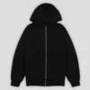 Atelier Zip Hoodie Black
