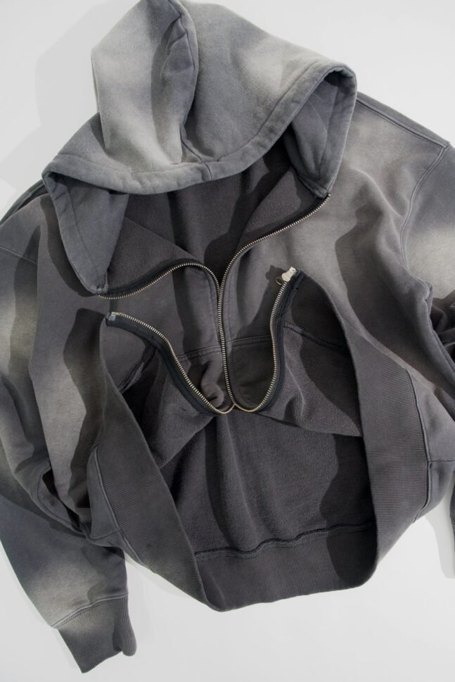 BLANK PULLLOVER ZIP HOODIE