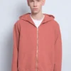 Atelier Zip Hoodie Rust