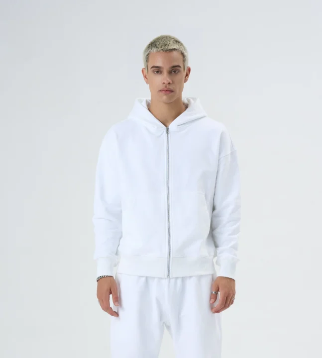 BLANK PULLOVER ZIP HOODIE