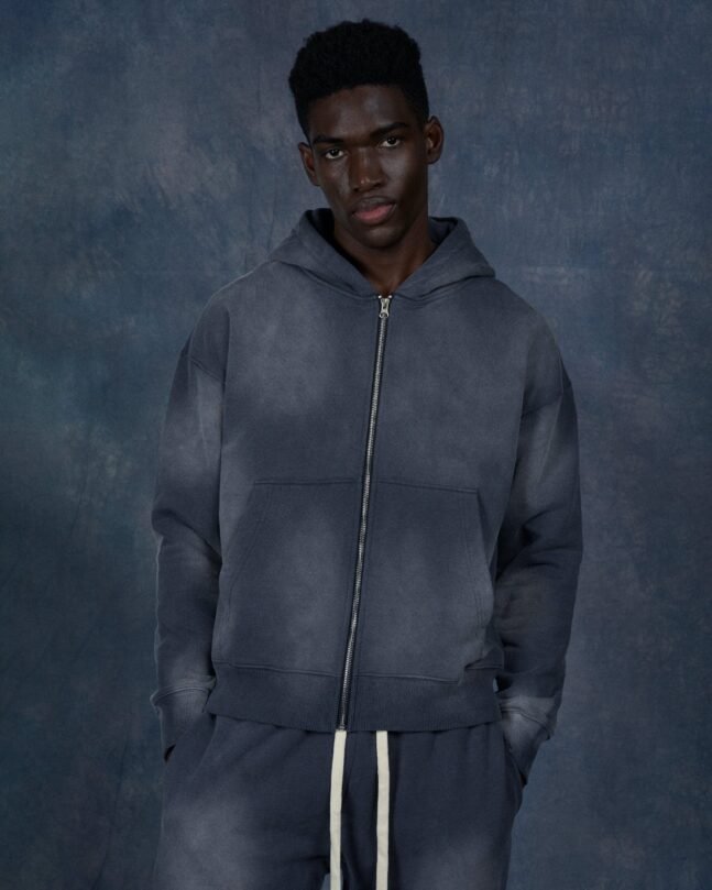 BLANK PULLLOVER ZIP HOODIE