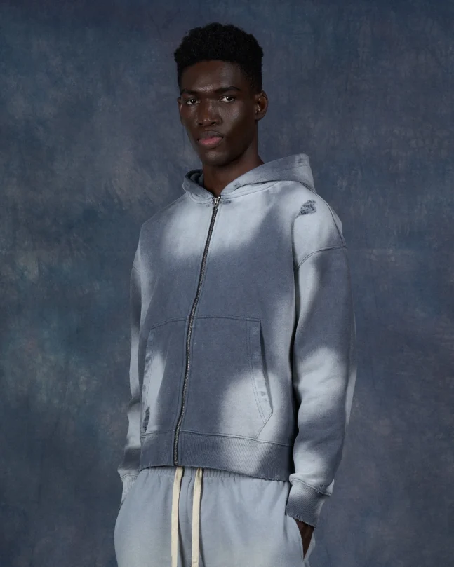 BLANK PULLOVER ZIP HOODIE