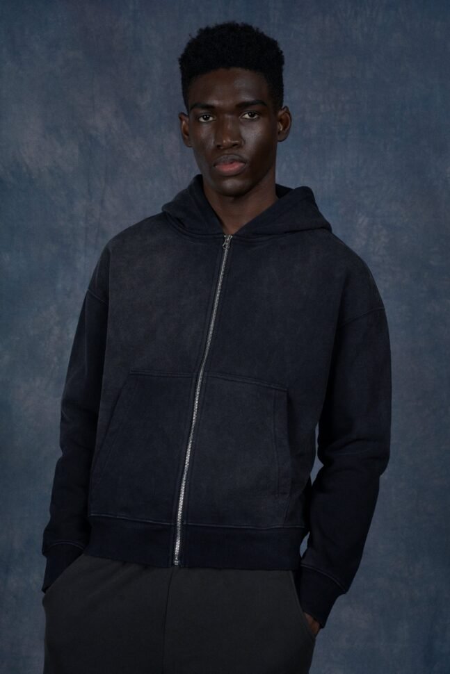 BLANK PULLOVER ZIP HOODIE