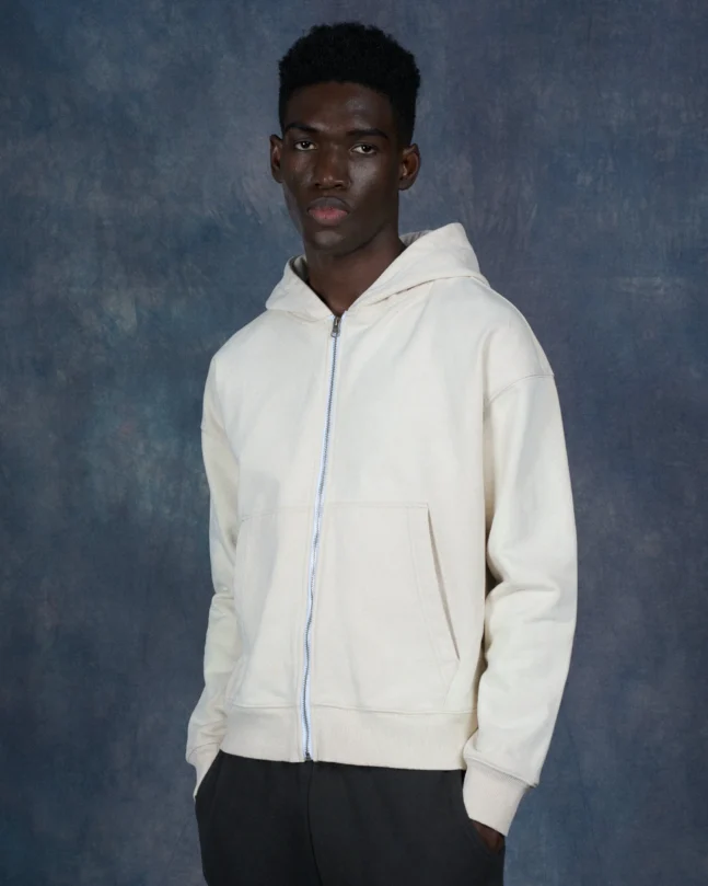 BLANK PULLOVER ZIP HOODIE